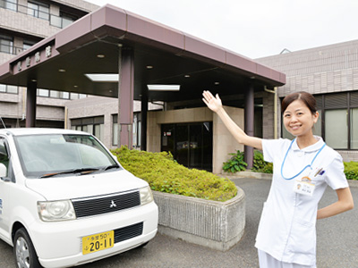 信愛病院の玄関