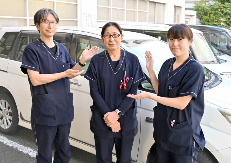 髙松病院の駐車場