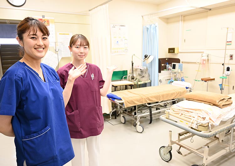 湯河原胃腸病院の救急処置室