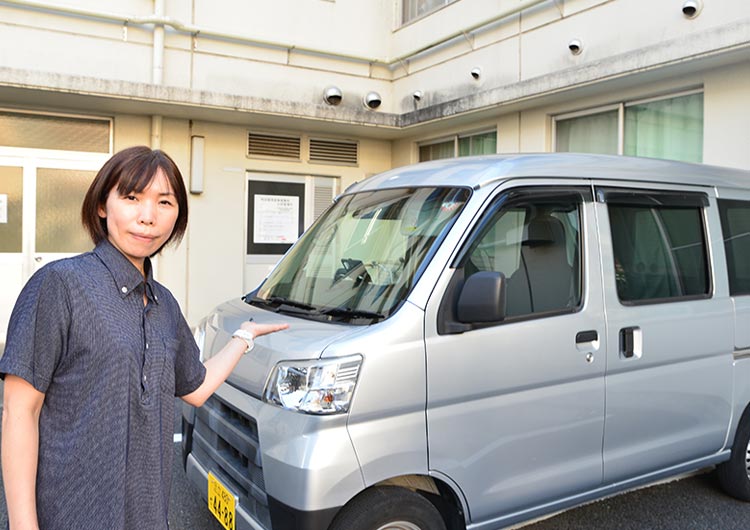 葛飾橋病院の駐車場