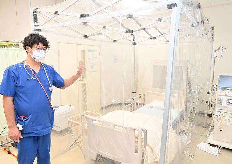所沢腎クリニックの感染予防室