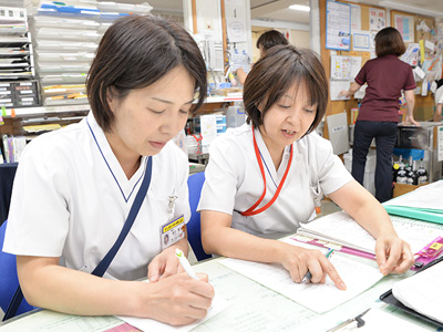 滝山病院のナースステーション