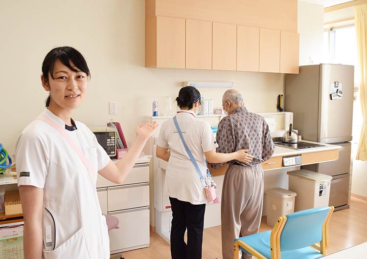 武蔵嵐山病院の家庭環境を再現したADLスペース