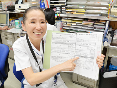 滝山病院のナースステーション