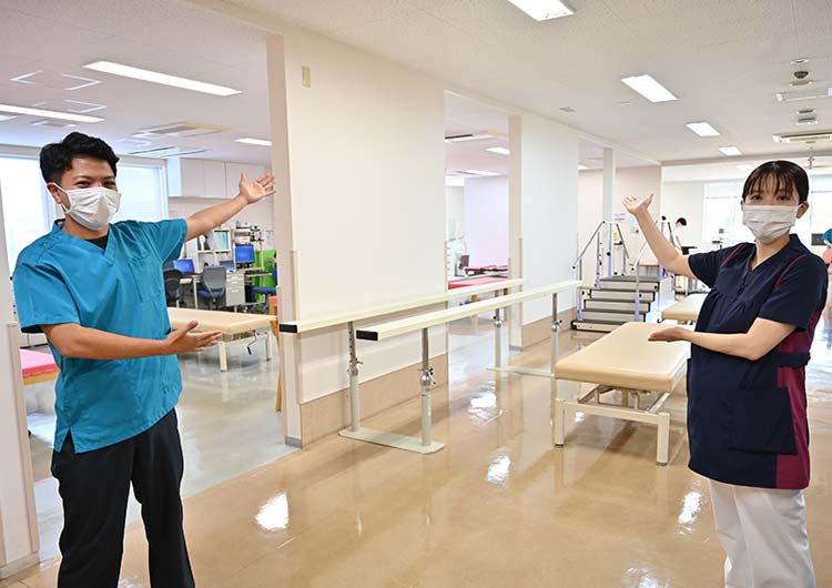 イムス富士見総合病院のリハビリテーション室