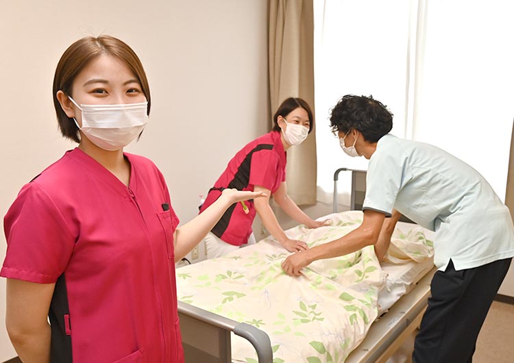 座間総合病院の療養病棟 病室