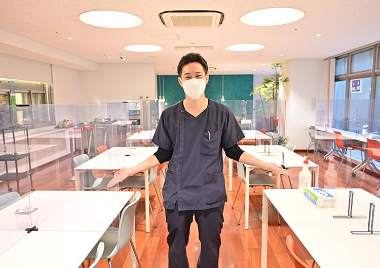 綾瀬循環器病院の職員食堂