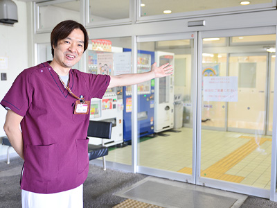 武里病院の玄関