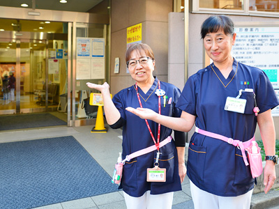 日扇会第一病院の玄関