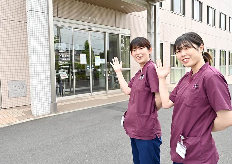 東船橋病院の玄関