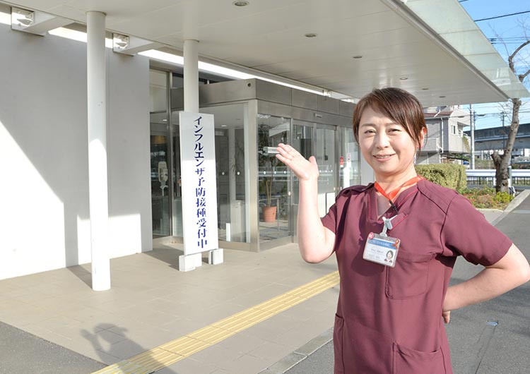 埼玉回生病院の玄関