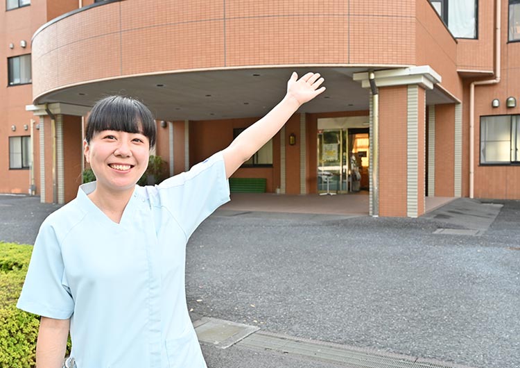 ハートケア流山の玄関