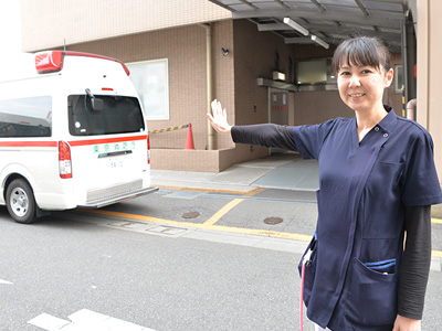 苑田第一病院の救急入口