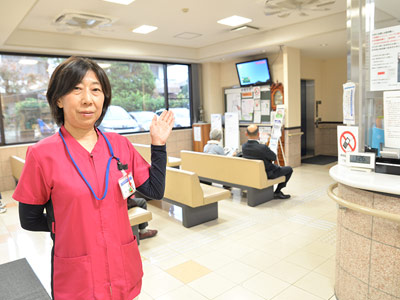 長久保病院の待合室