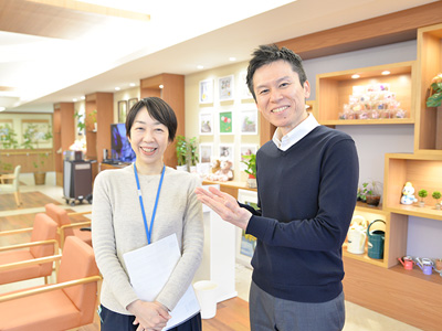 悠楽里えどがわグリーンパークのラウンジ
