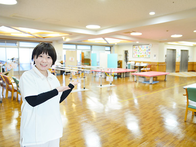 お花茶屋ロイヤルケアセンターの通所フロア