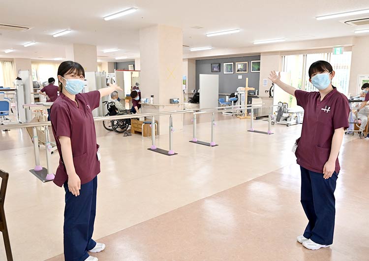 東船橋病院のリハビリテーション室