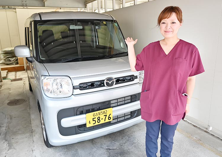 和田内科病院の駐車場