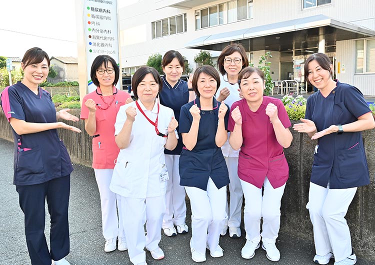 熊本循環器科病院の玄関