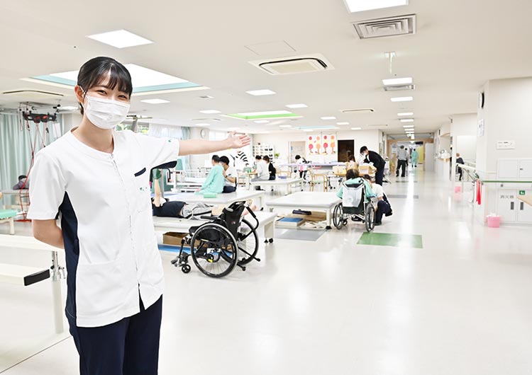 花はたリハビリテーション病院のリハビリテーション室