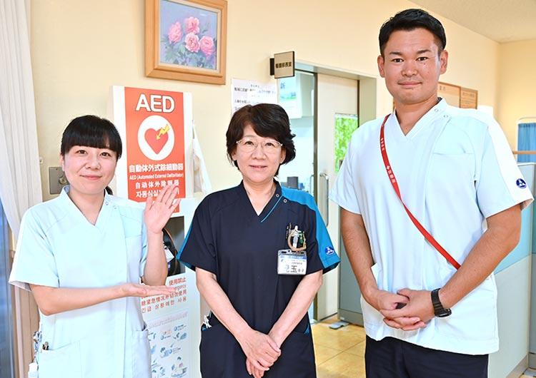 ハートケア流山の介護看護部長室前