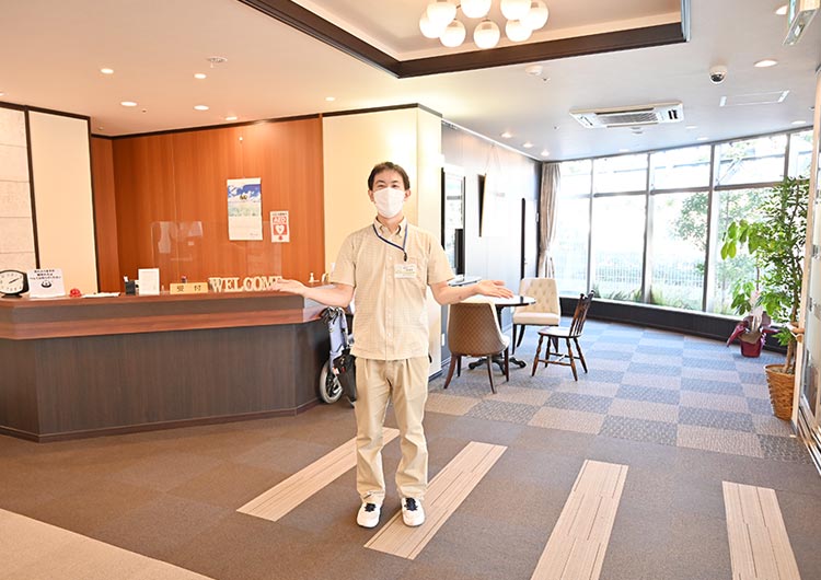 夢眠しきのエントランスロビー