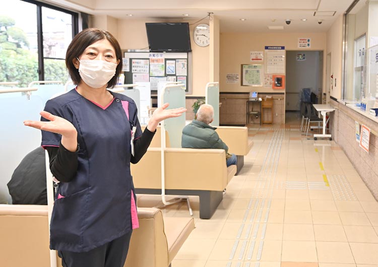 長久保病院の待合室