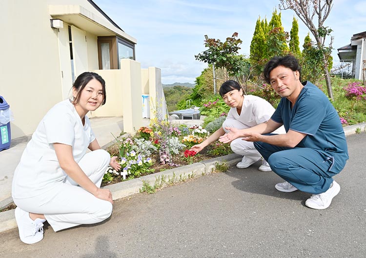 メンタルホスピタルかまくら山の院内庭園
