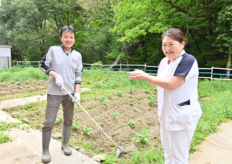 青梅東部病院のあけぼの農園