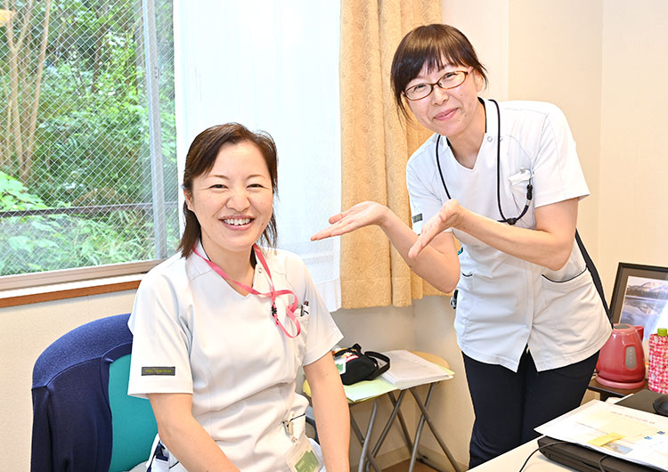 三芳の森病院の看護部長室