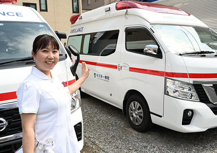 苑田第一病院の駐車場