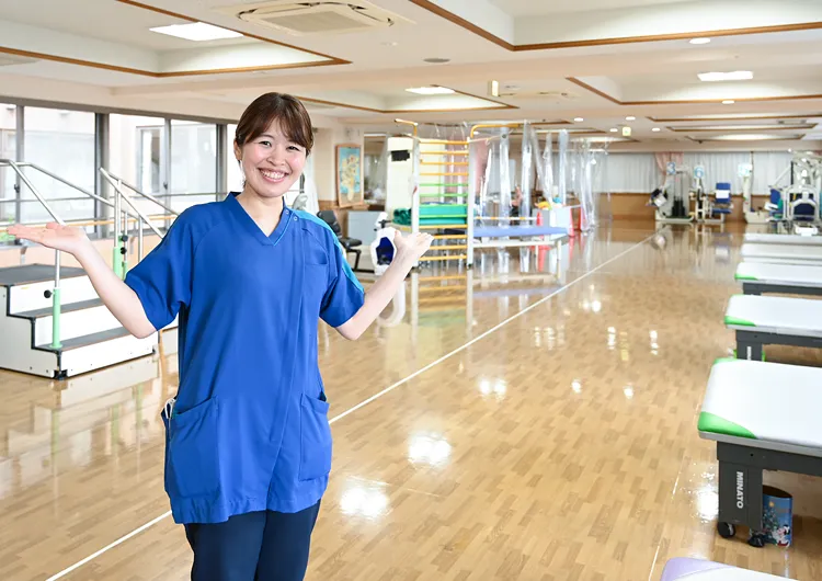 横浜あおばの里のリハビリテーション室