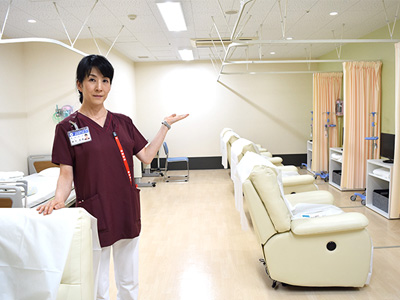 津田沼中央総合病院の外来化学療法室