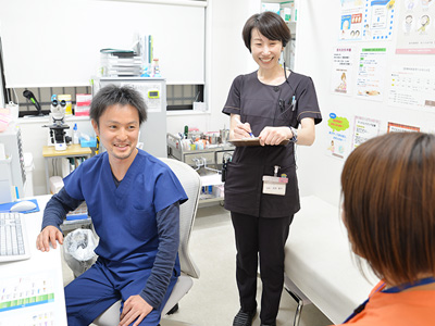 ちひろ皮膚科クリニックの診療室