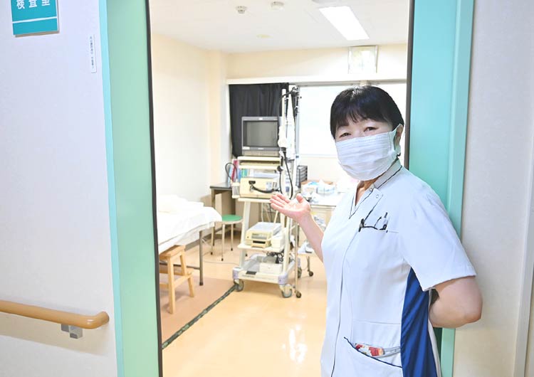 清水ヶ丘病院の内視鏡室