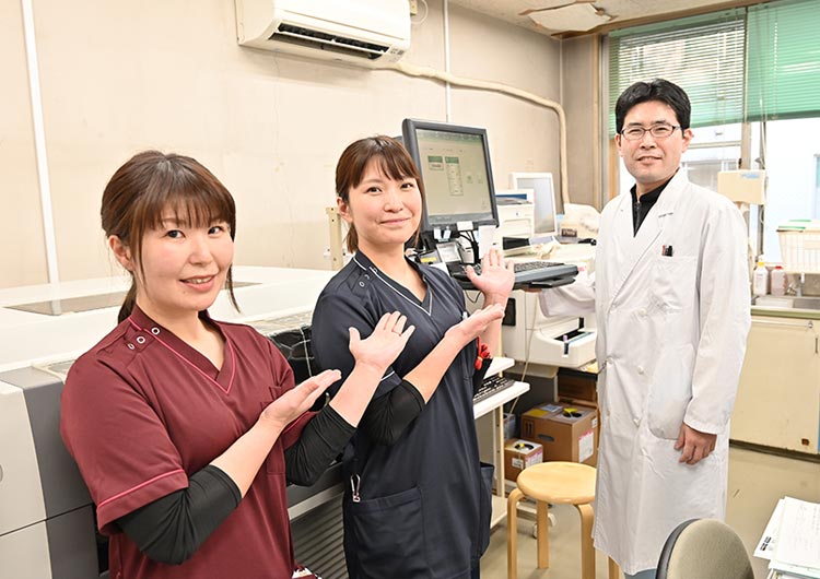 多摩中央病院の臨床検査室