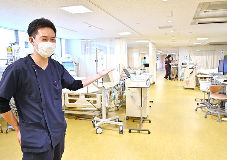 綾瀬循環器病院のHCU（高度治療室）