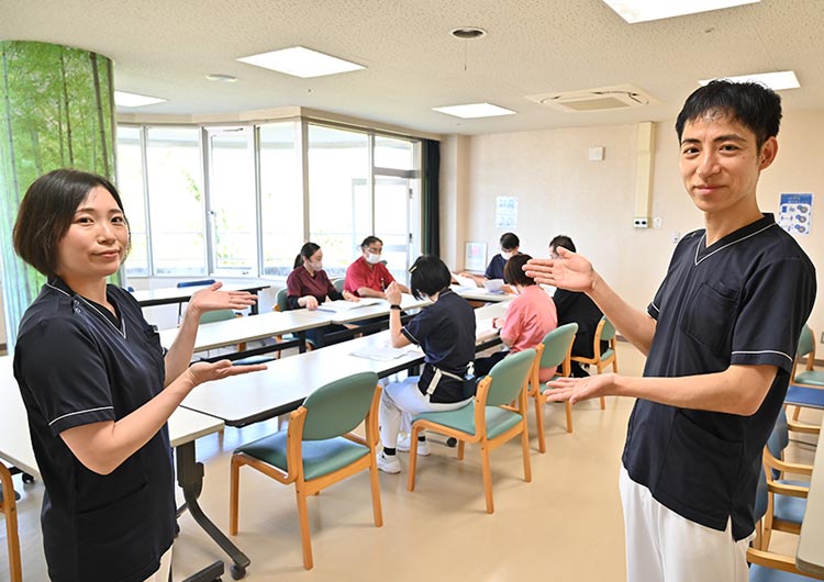 多摩中央病院のリスクマネジメント委員会の様子