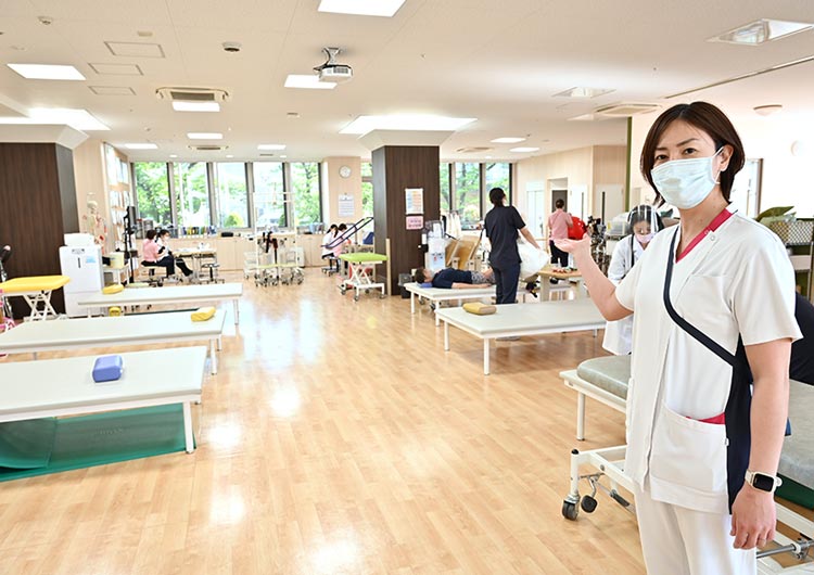 戸田中央リハビリテーション病院のリハビリテーション室