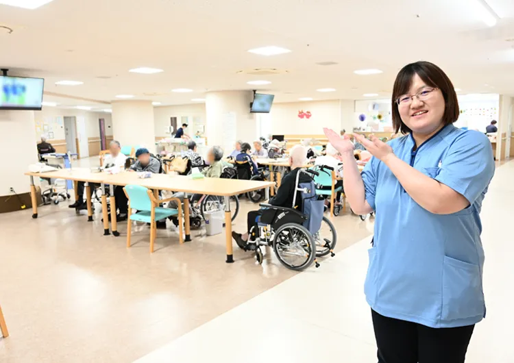 成田富里徳洲苑の入所フロア
