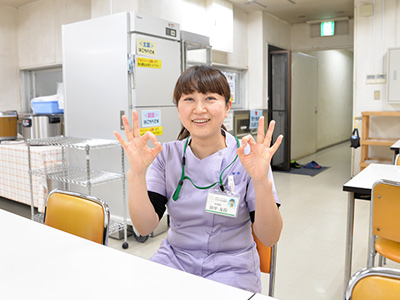 たま日吉台病院の職員食堂