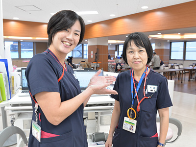 戸田中央リハビリテーション病院のナースステーション