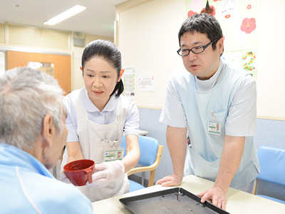 葛飾橋病院の閉鎖病棟ナースステーション
