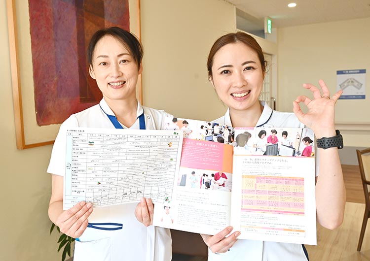 大阪暁明館病院の看護部長室前
