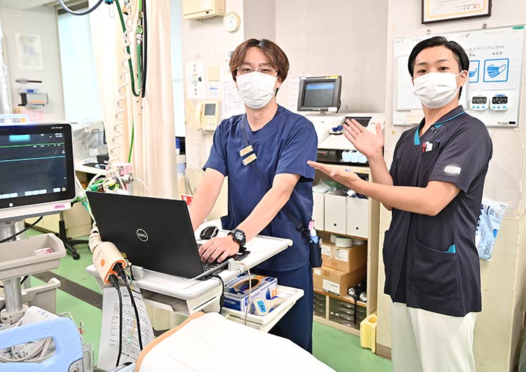 海老名総合病院の救急処置室