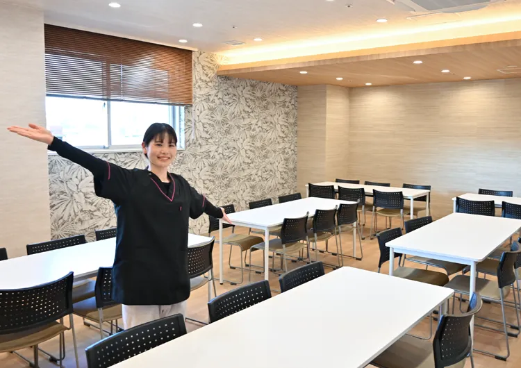 イムス横浜狩場脳神経外科病院の2階職員食堂