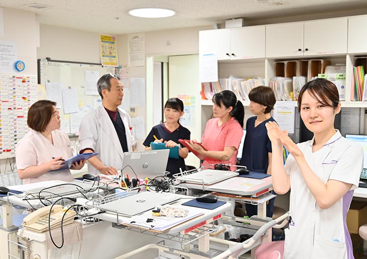 勝楽堂病院のスタッフステーション