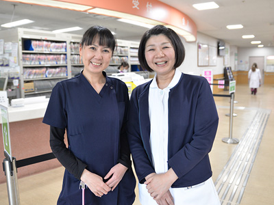 苑田第一病院の受付ロビー