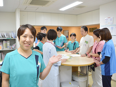 南古谷病院のナースステーション