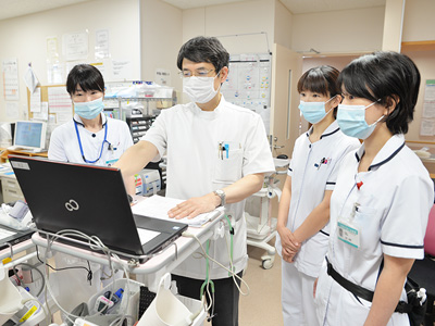 我孫子聖仁会病院のナースステーション